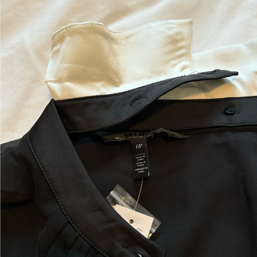 WHBM Black Chiffon Formal Holiday Dress 6P brand new with tags - Picture 6 of 7
